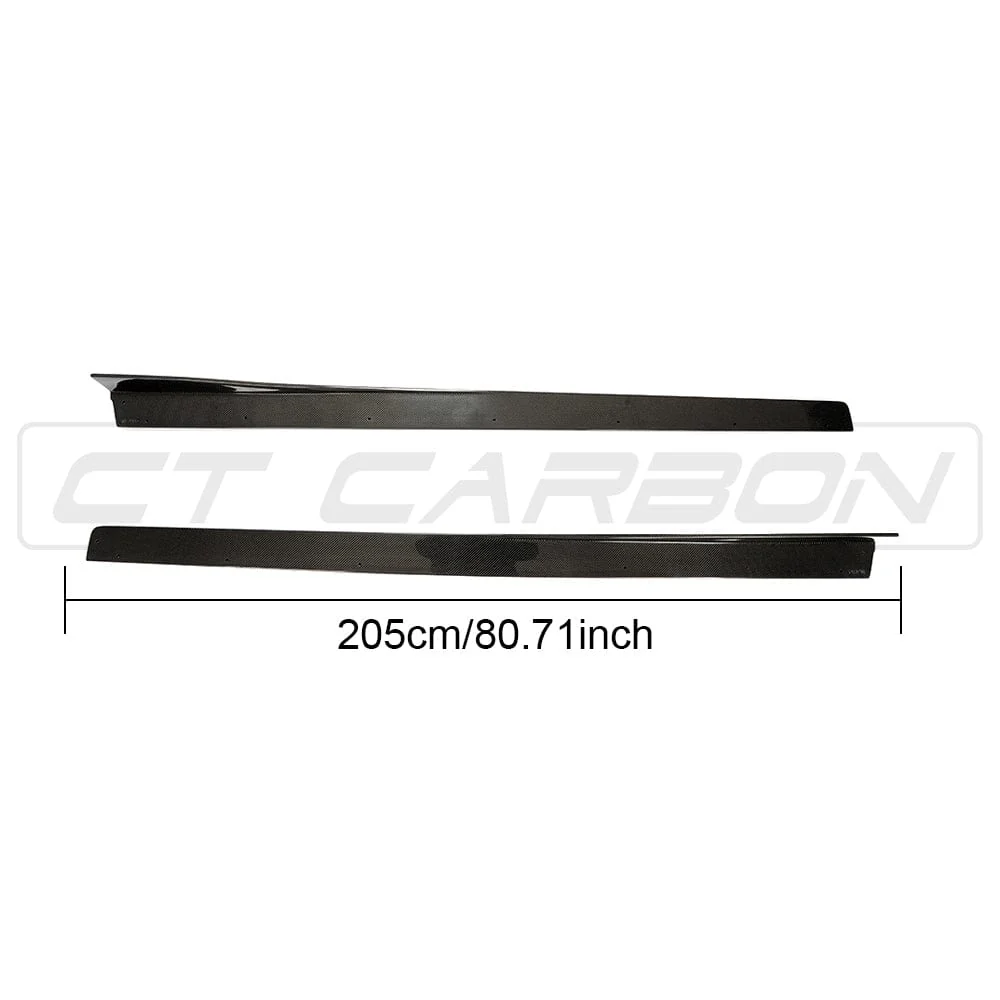 BMW M3/M4 (F80 F82 F83) 2014-2020 CARBON FIBRE SIDE SKIRTS - V2 - Image 17