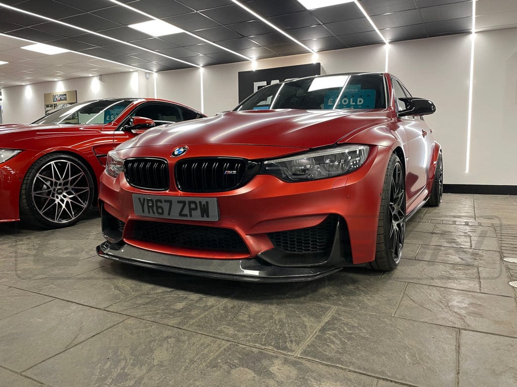 BMW M3/M4 (F80 F82 F83) 2014-2020 CARBON FIBRE SPLITTER - V5 - Image 2