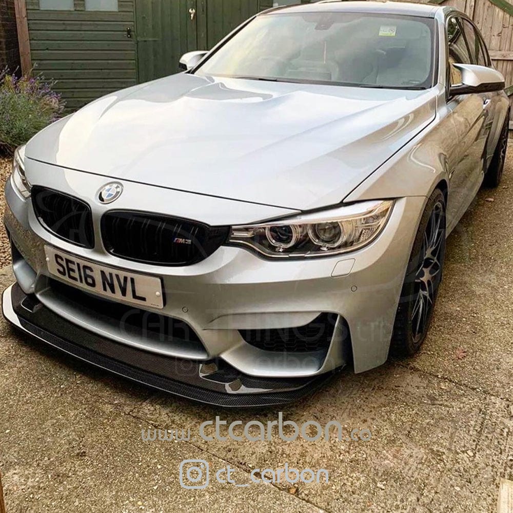 BMW M3/M4 (F80 F82 F83) 2014-2020 CARBON FIBRE SPLITTER - V5 - Image 3