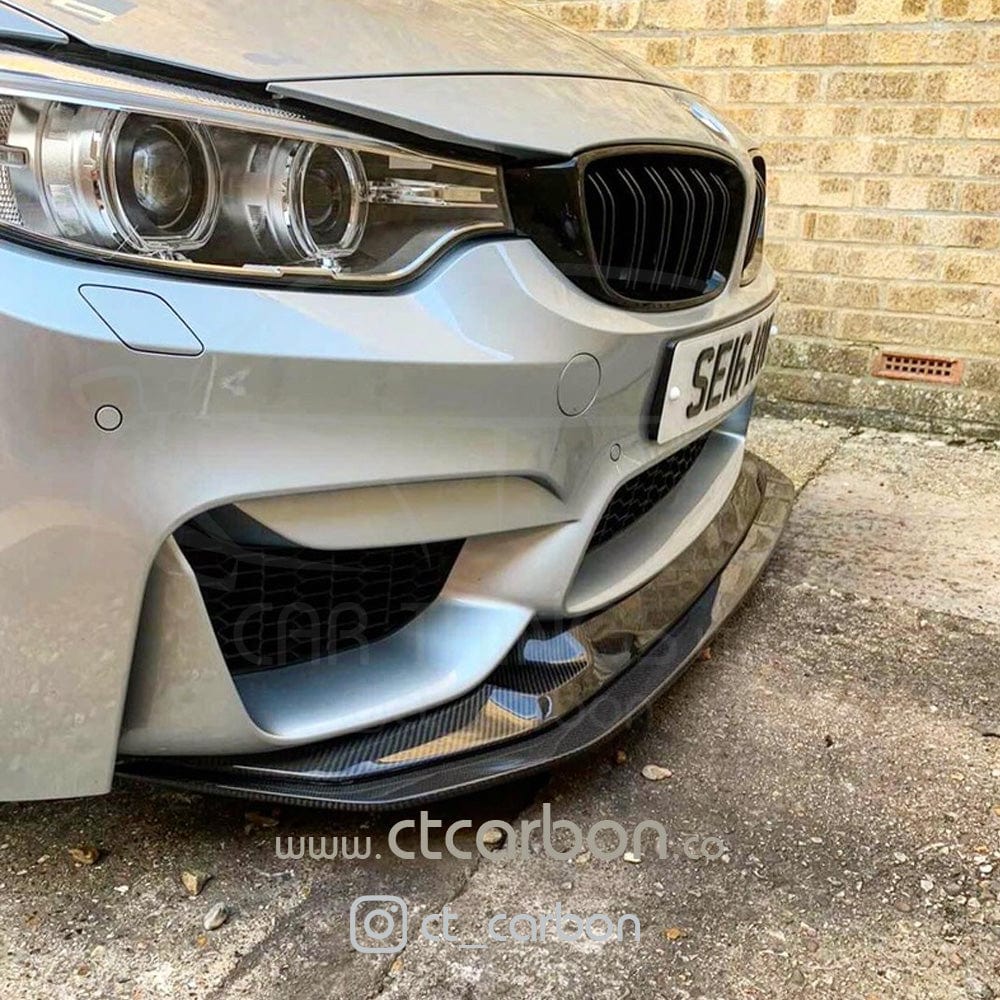 BMW M3/M4 (F80 F82 F83) 2014-2020 CARBON FIBRE SPLITTER - V5 - Image 4