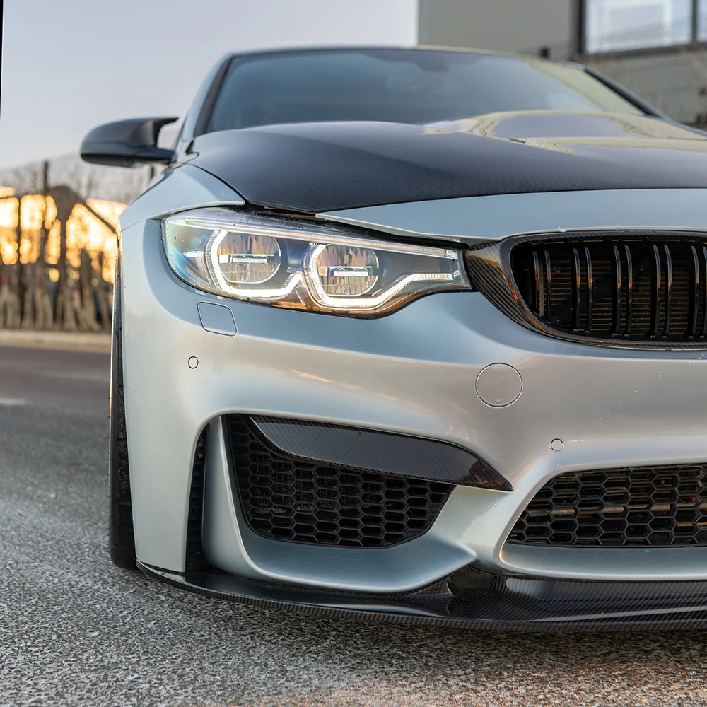 BMW M3/M4 (F80 F82 F83) 2014-2020 CARBON FIBRE SPLITTER - V9 - Image 3