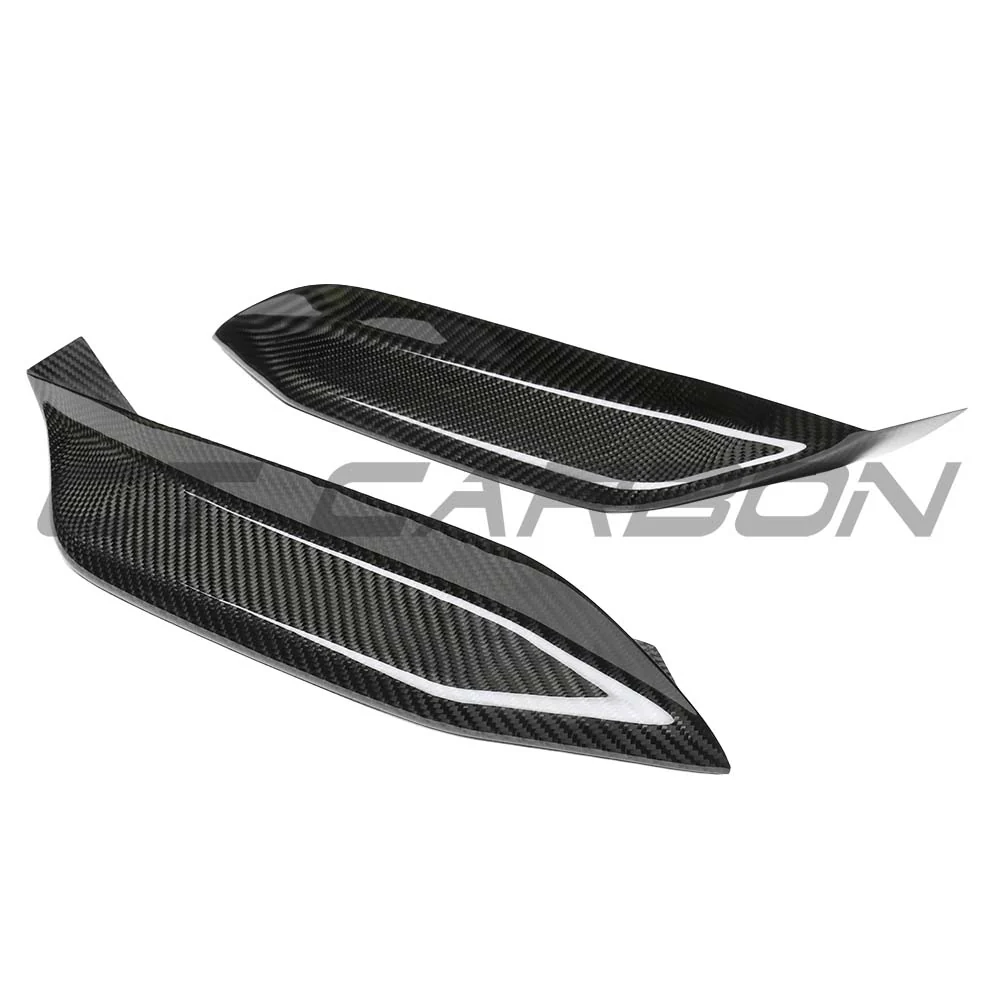 BMW M3/M4 (F80 F82 F83) 2014-2020 UPPER FRONT CARBON FIBRE CANARDS - Image 4