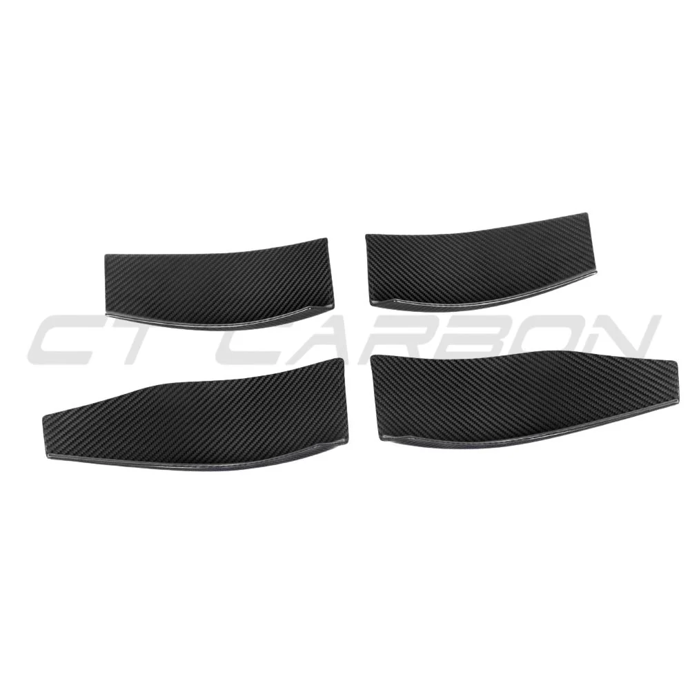 BMW M3/M4 G80/G81/G82/G83 2021+ CARBON FIBRE FRONT BUMPER CANARDS - V3 - Image 3