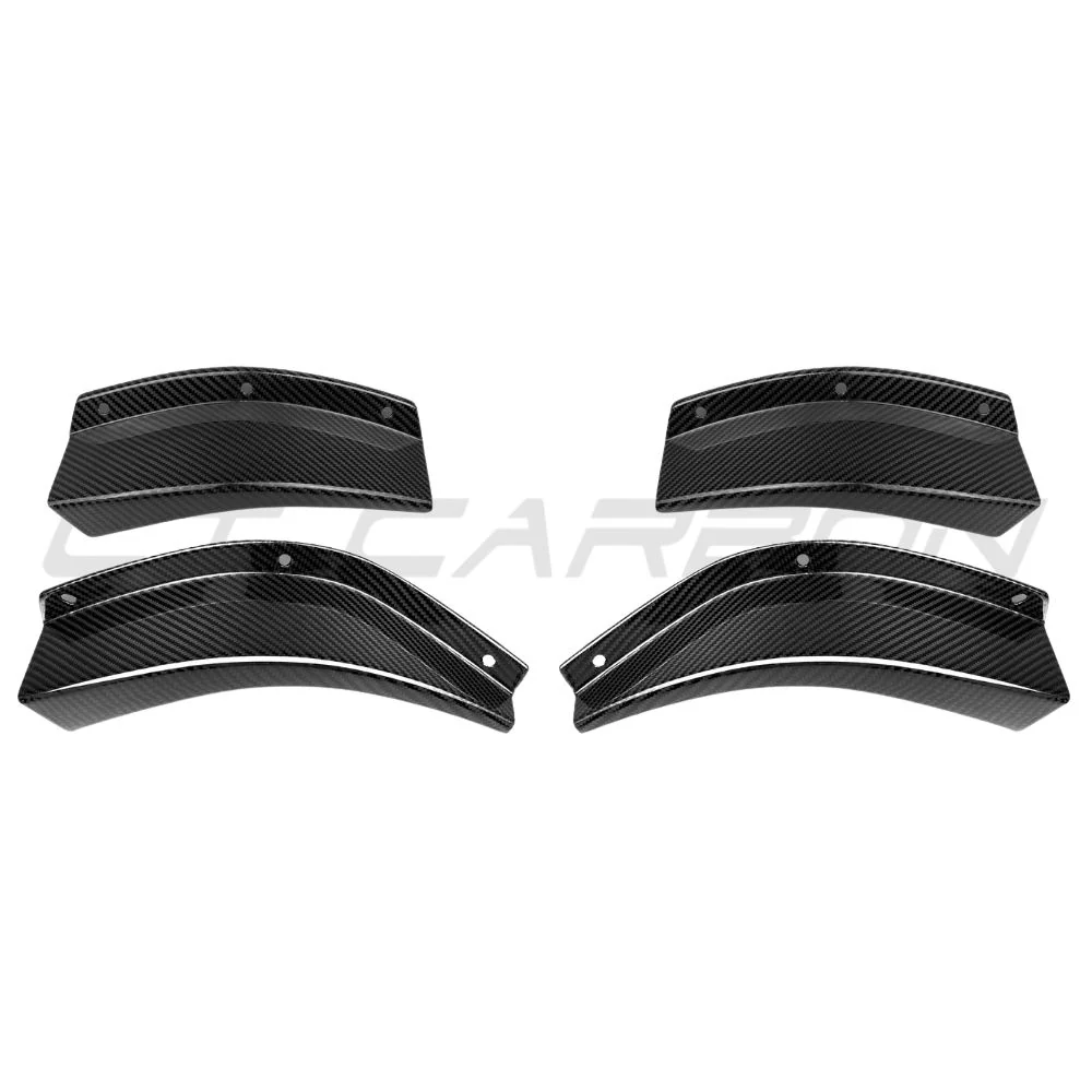 BMW M3/M4 G80/G81/G82/G83 2021+ CARBON FIBRE FRONT BUMPER CANARDS - V3 - Image 5