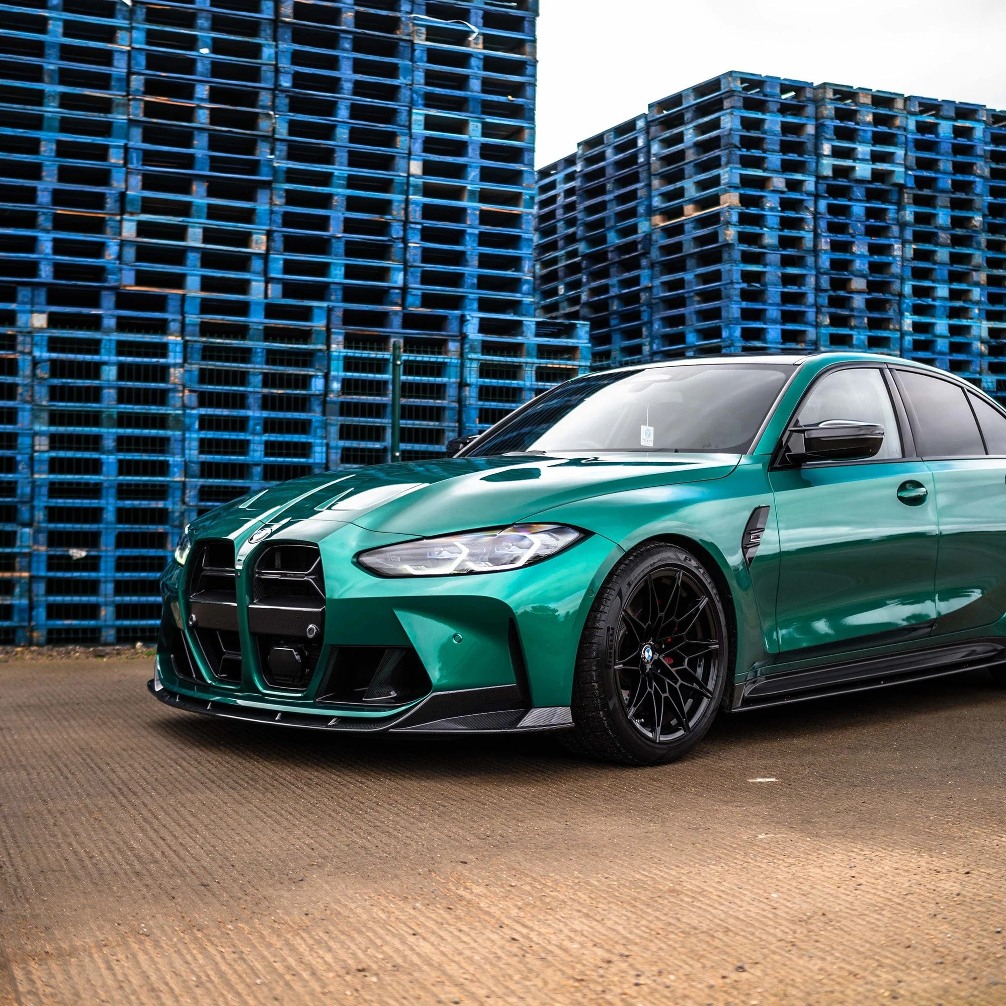 BMW M3/M4 G80/G81/G82/G83 CARBON FIBRE SPLITTER - V2 - CT DESIGN - Image 5