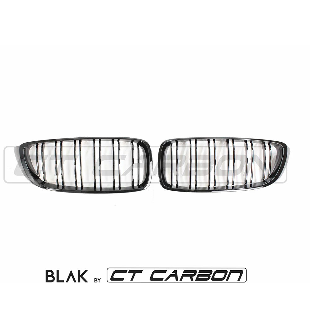 BMW M4 F82 / F83 & F32/F33/F36 4 SERIES DOUBLE SLAT BLACK GRILLES - Image 8