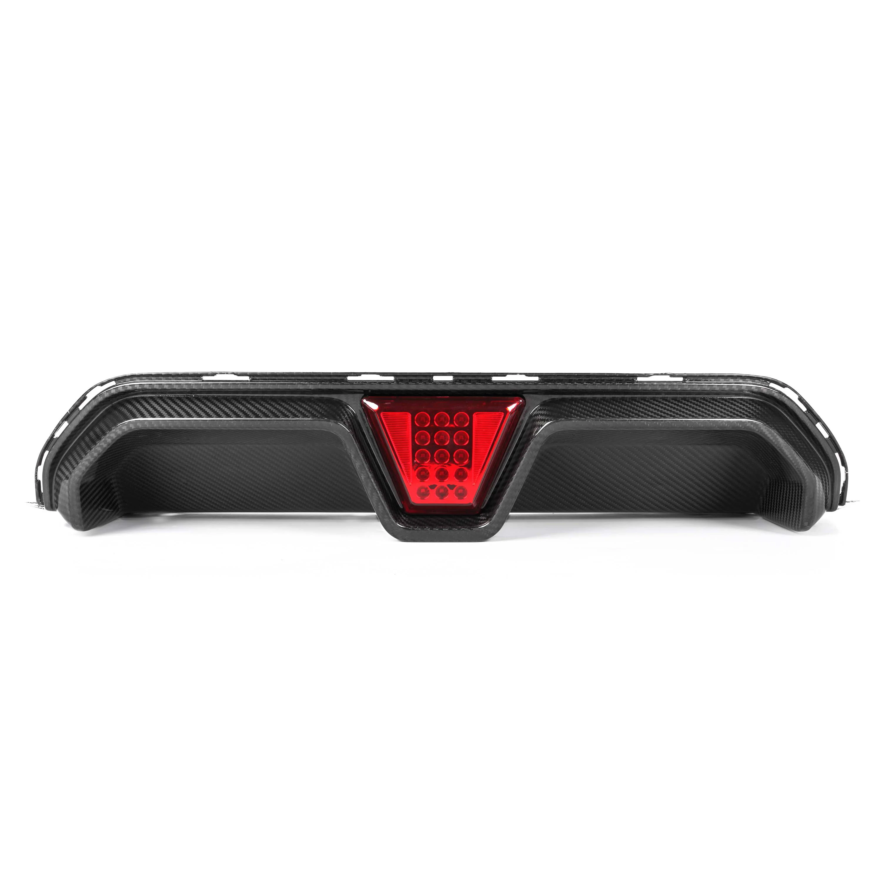 BMW M5 F90 2018-2024 PRE PREG CARBON FIBRE DIFFUSER WITH LED - V4