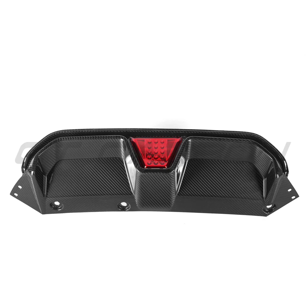 BMW M5 F90 2018-2024 PRE PREG CARBON FIBRE DIFFUSER WITH LED - V4 - Image 6
