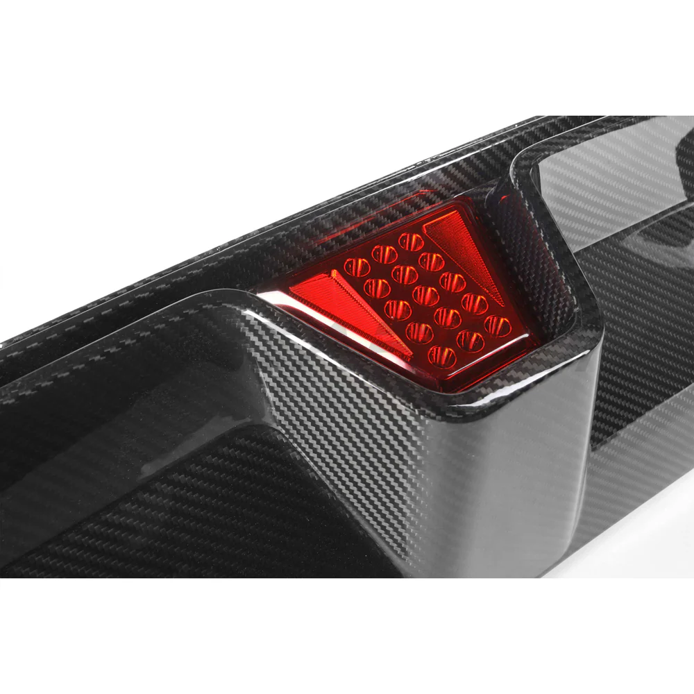BMW M5 F90 2018-2024 PRE PREG CARBON FIBRE DIFFUSER WITH LED - V4 - Image 9