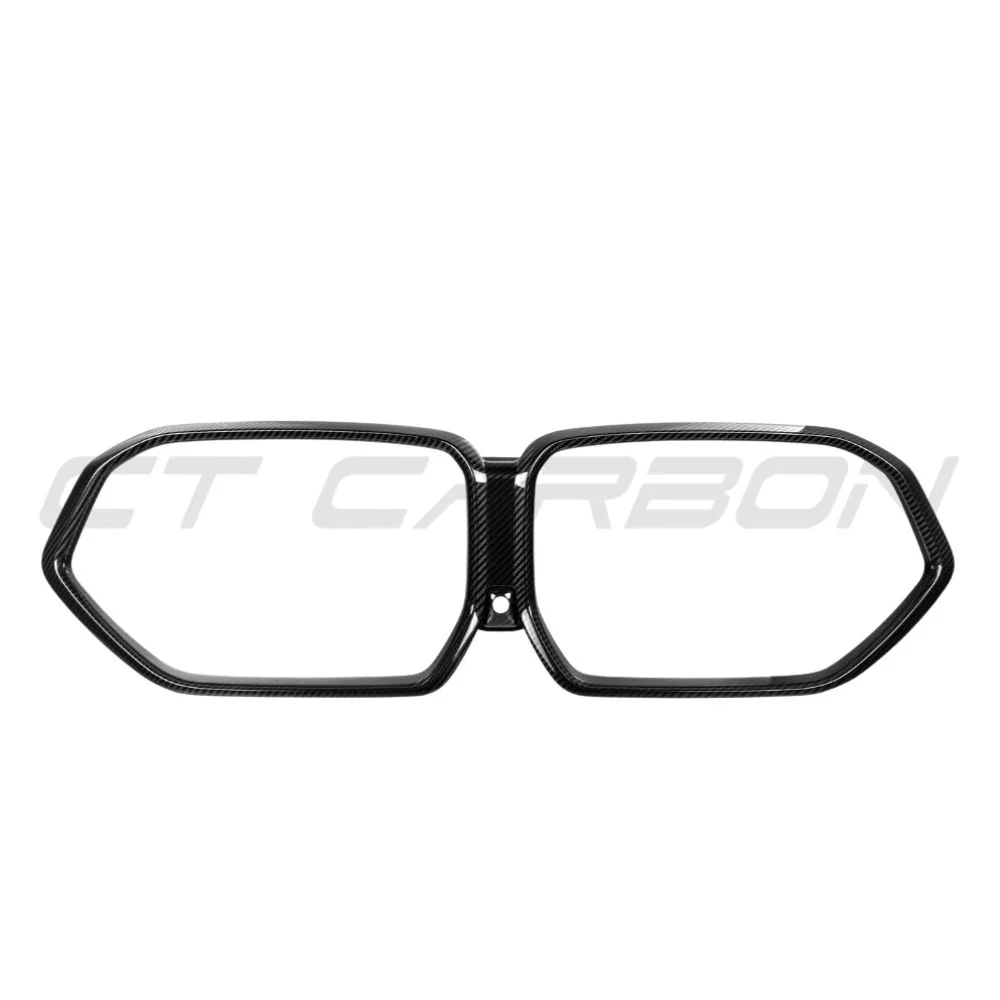 BMW X5M F95 & X6M F96 2023+ LCI OEM  STYLE PRE PREG CARBON FIBRE GRILLE FRAME - Image 2