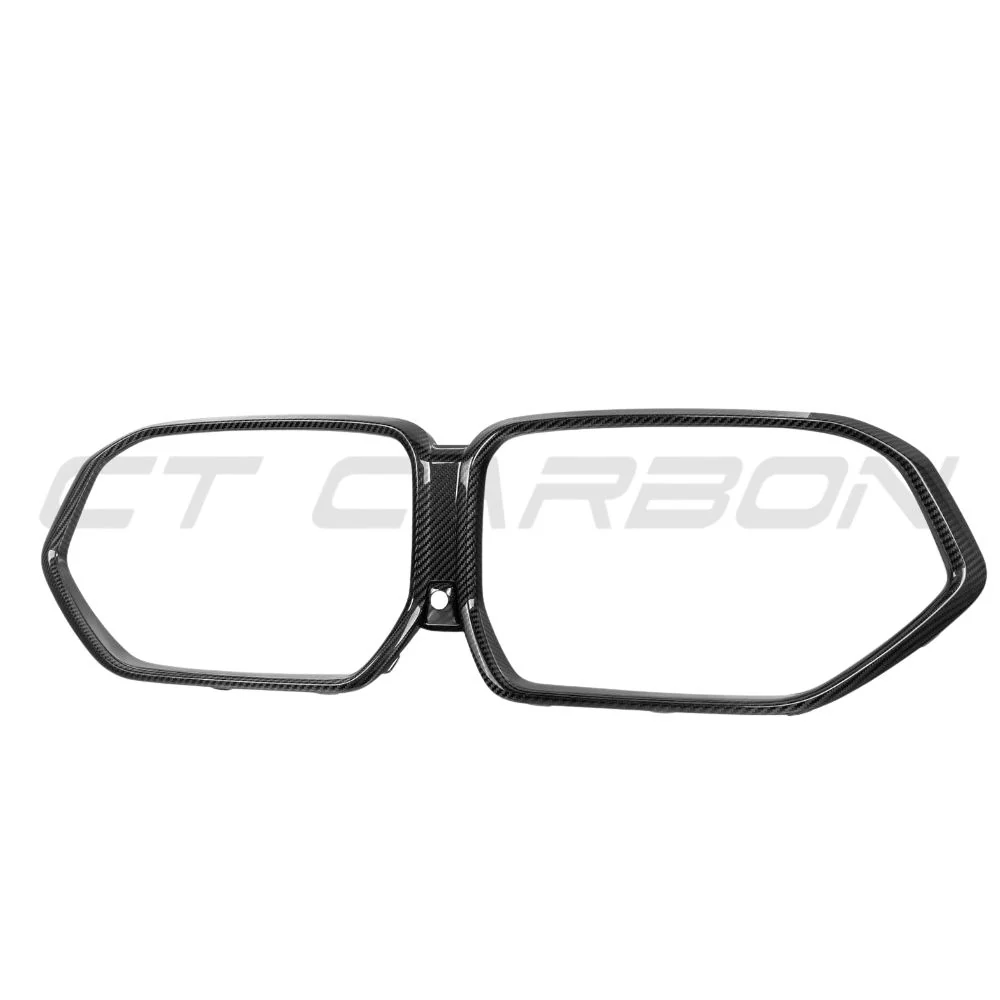 BMW X5M F95 & X6M F96 2023+ LCI OEM  STYLE PRE PREG CARBON FIBRE GRILLE FRAME - Image 4
