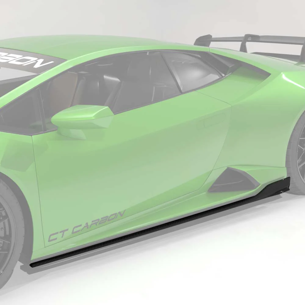 LAMBORGHINI HURACAN EVO 2019-2023 CARBON FIBRE SIDE SKIRTS - CT DESIGN - Image 3