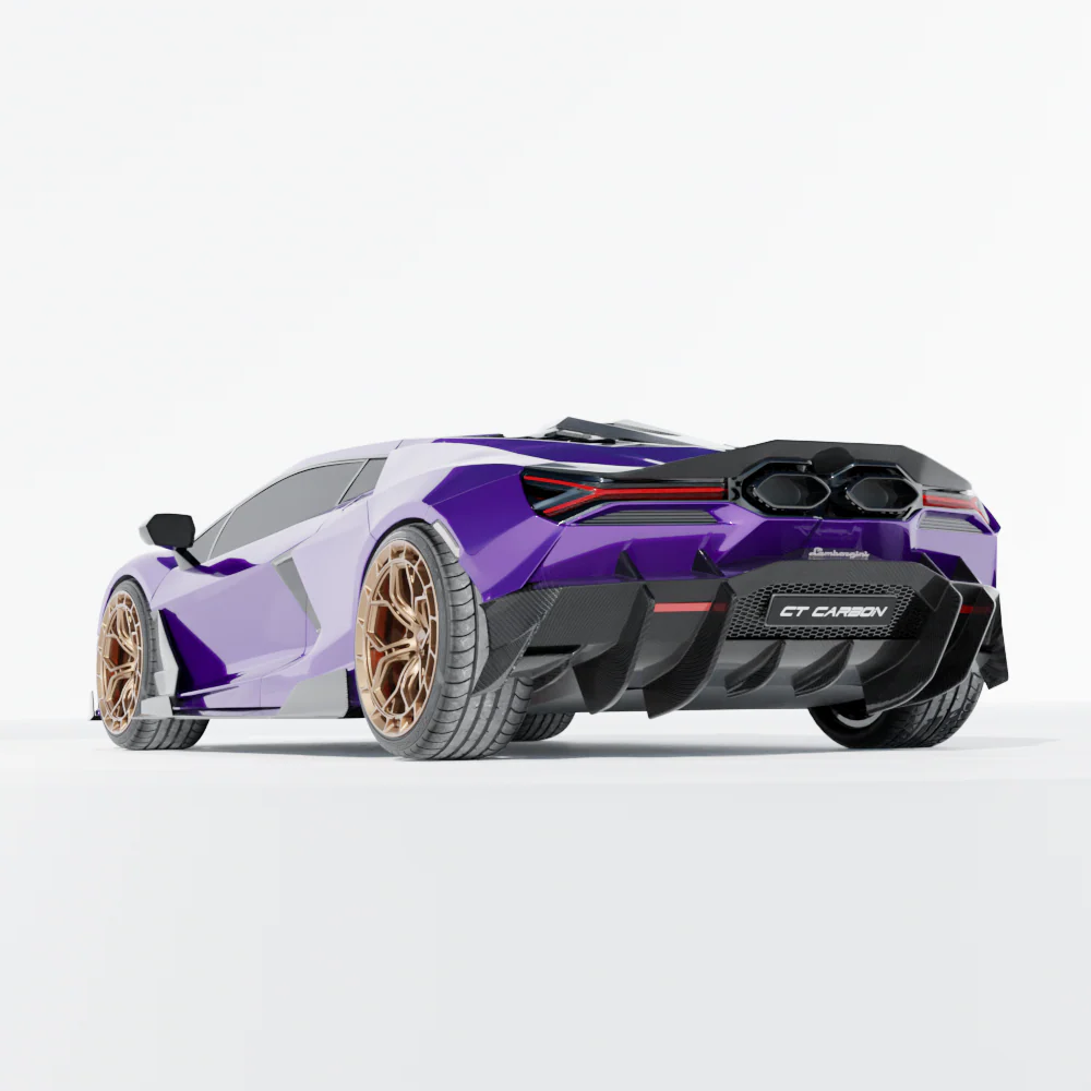 LAMBORGHINI REVUELTO MATTE CARBON FIBRE SIDE SKIRTS - CT DESIGN - Image 4
