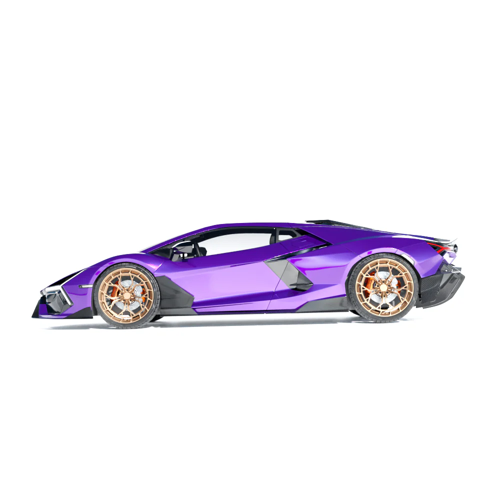 LAMBORGHINI REVUELTO MATTE CARBON FIBRE SIDE SKIRTS - CT DESIGN - Image 5