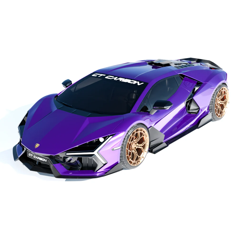 LAMBORGHINI REVUELTO MATTE CARBON FIBRE SIDE SKIRTS - CT DESIGN - Image 6
