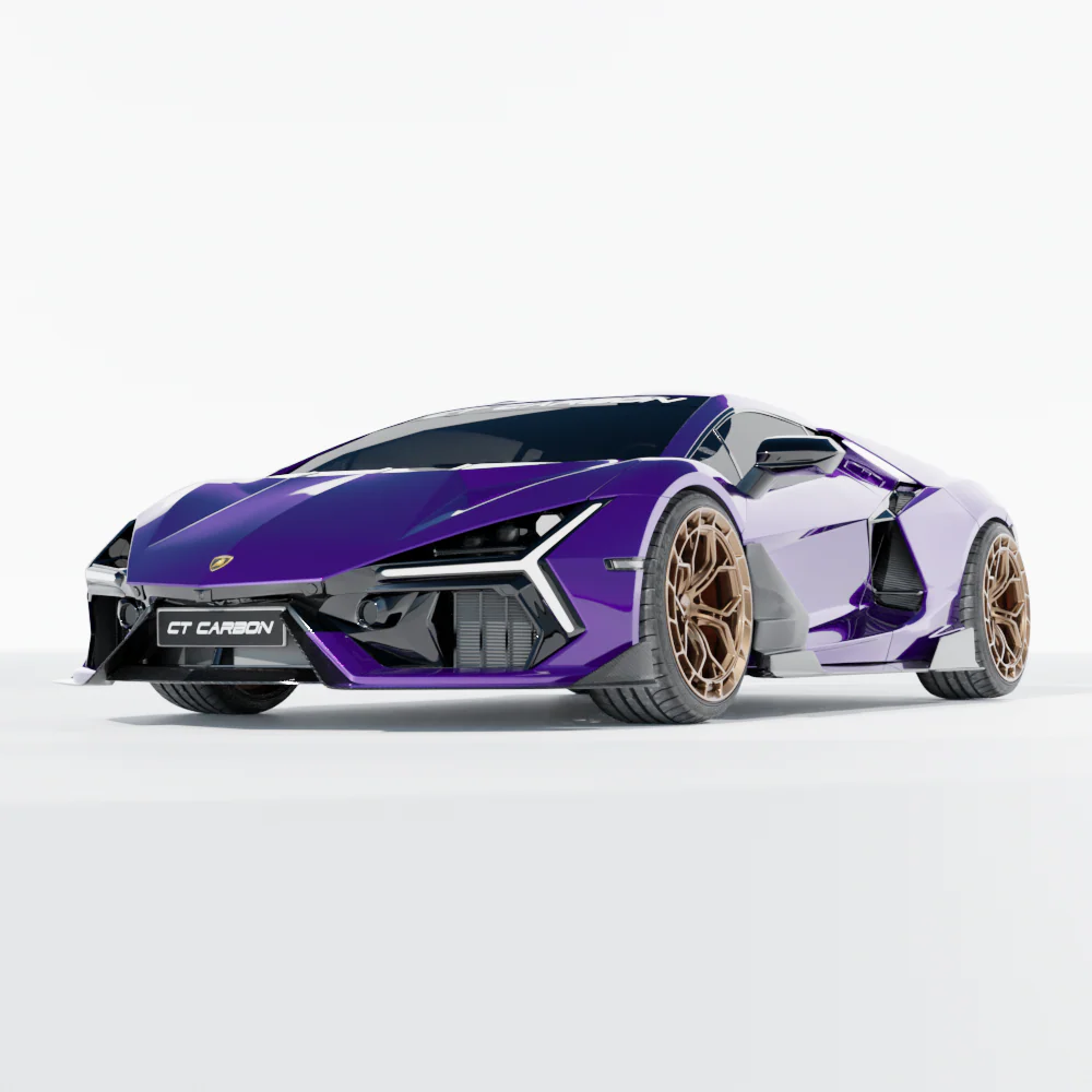LAMBORGHINI REVUELTO MATTE CARBON FIBRE SIDE SKIRTS - CT DESIGN - Image 7