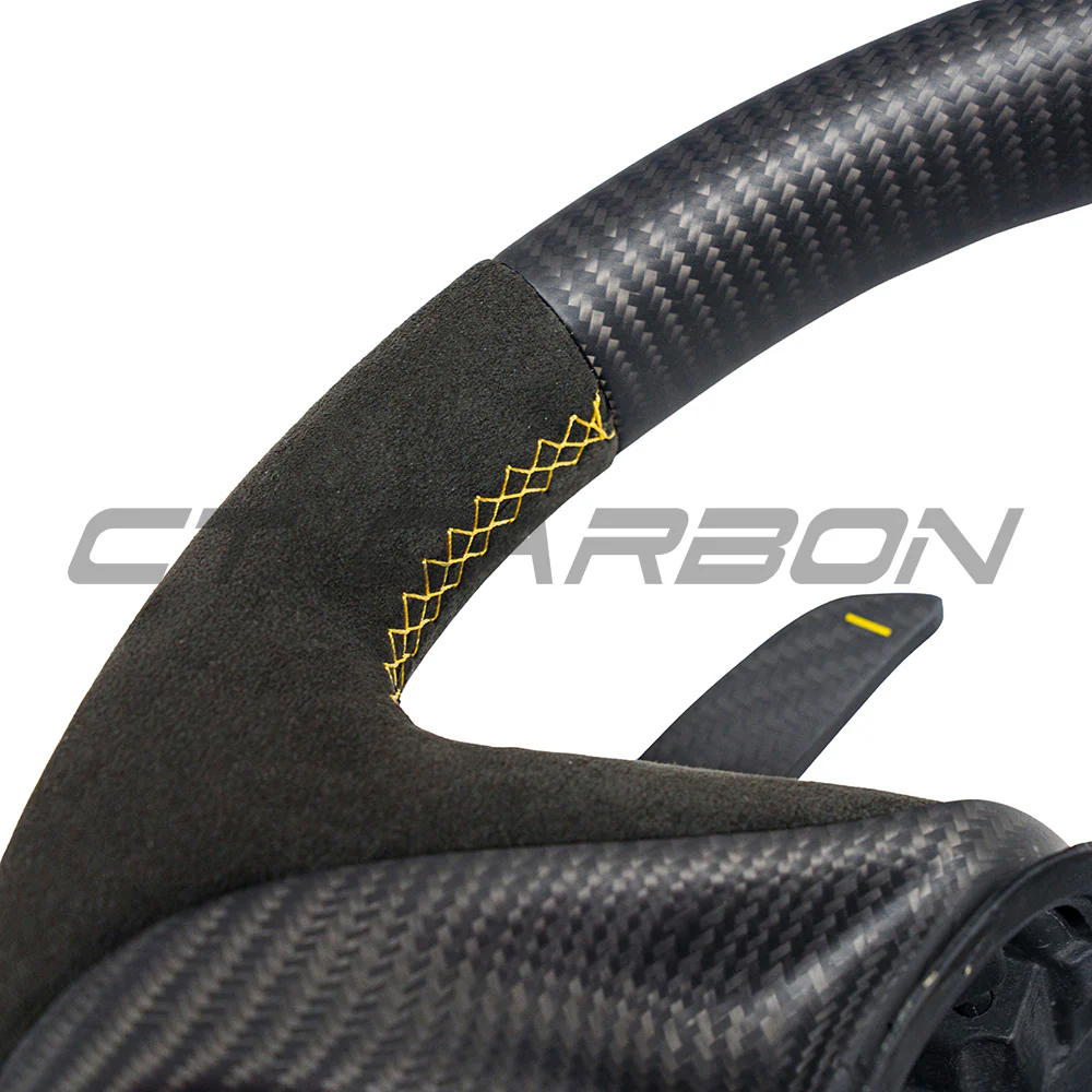 MCLAREN CARBON FIBRE & ALCANTARA CUSTOM STEERING WHEEL - Image 5