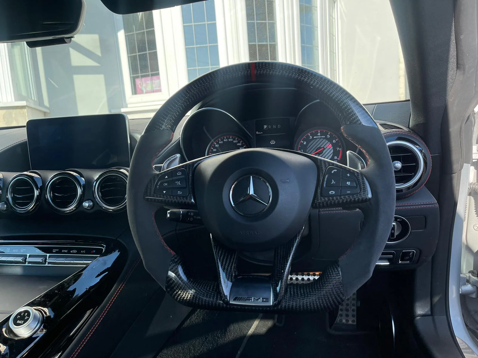 MERCEDES AMG CARBON FIBRE / ALCANTARA STEERING WHEEL - Image 5