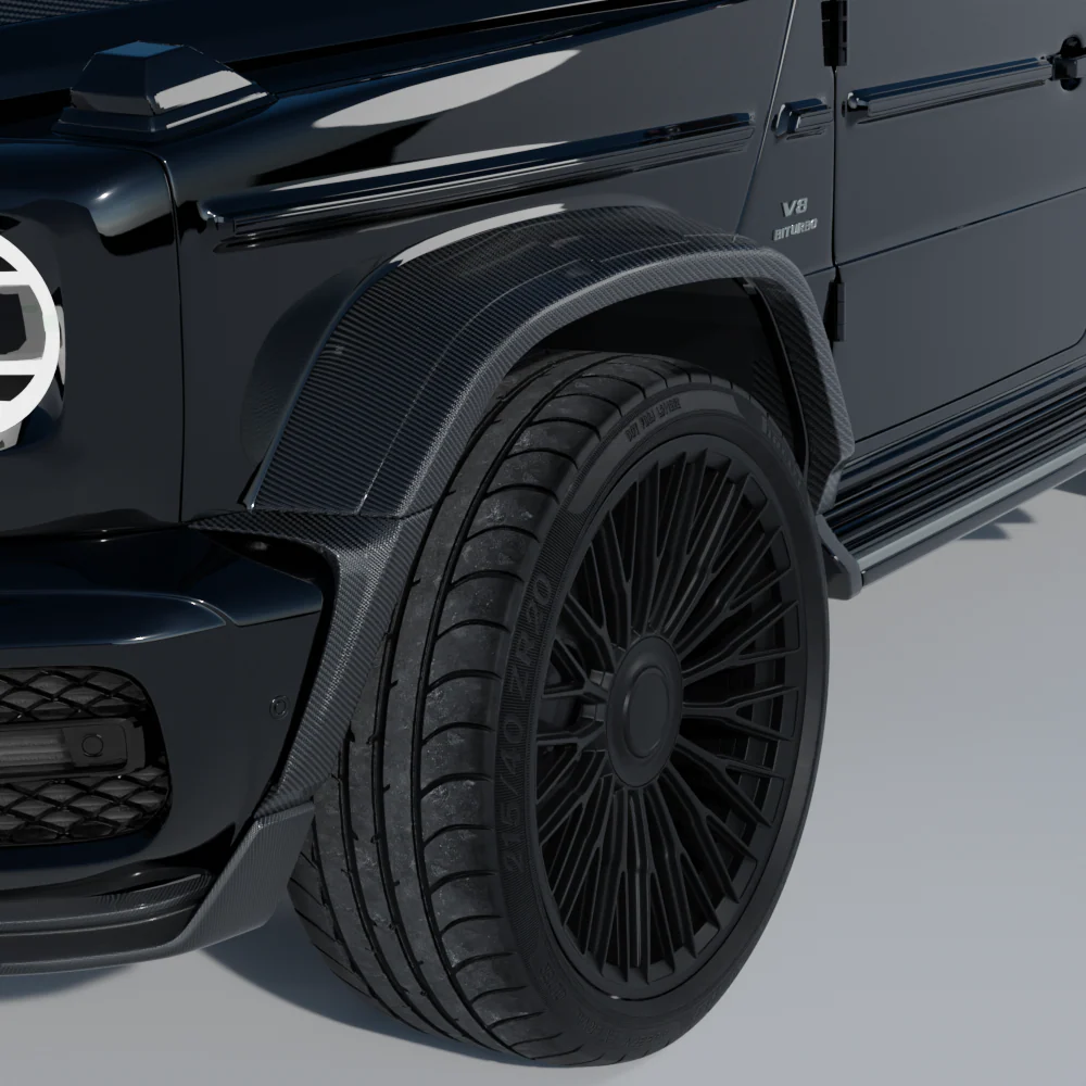 MERCEDES-BENZ 2018-2024 W463 G63 FULL CARBON FIBRE WIDE ARCH KIT V2 - CT DESIGN - Image 13