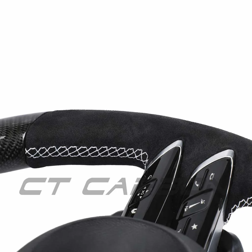 MERCEDES BENZ 2022+ AMG CARBON FIBRE / ALCANTARA CUSTOM STEERING WHEEL - Image 11