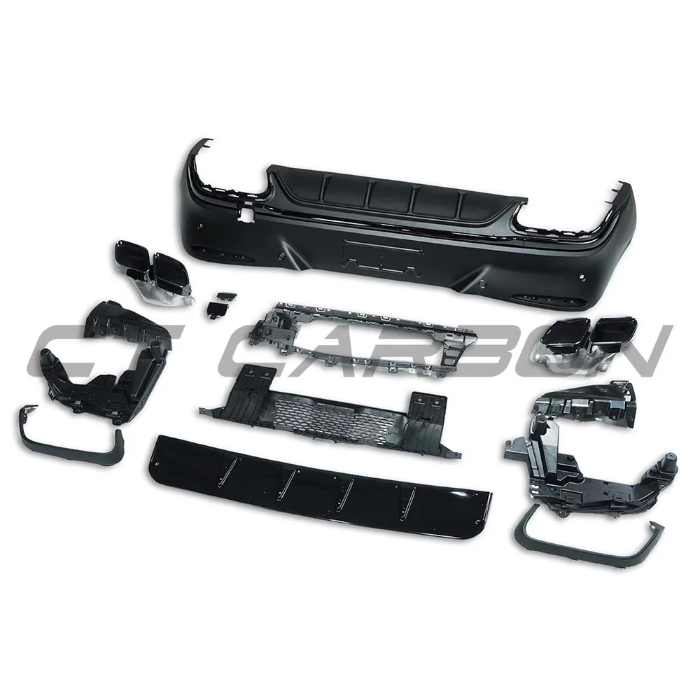 MERCEDES C254 GLC43/GLC63 AMG COUPE 2024-2025 DIFFUSER WITH EXHAUST TIPS - Image 2