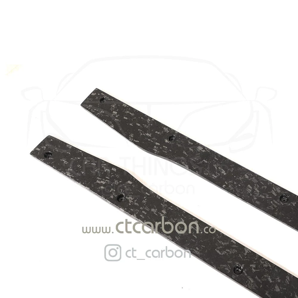 MERCEDES C63/C63S W205 COUPE & SALOON FORGED CARBON FIBRE SIDE SKIRTS - V2 - Image 11