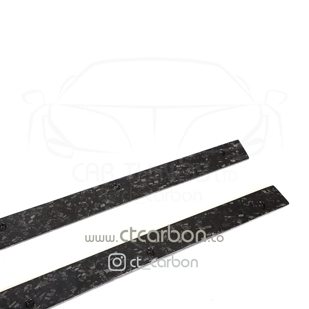 MERCEDES C63/C63S W205 COUPE & SALOON FORGED CARBON FIBRE SIDE SKIRTS - V2 - Image 12