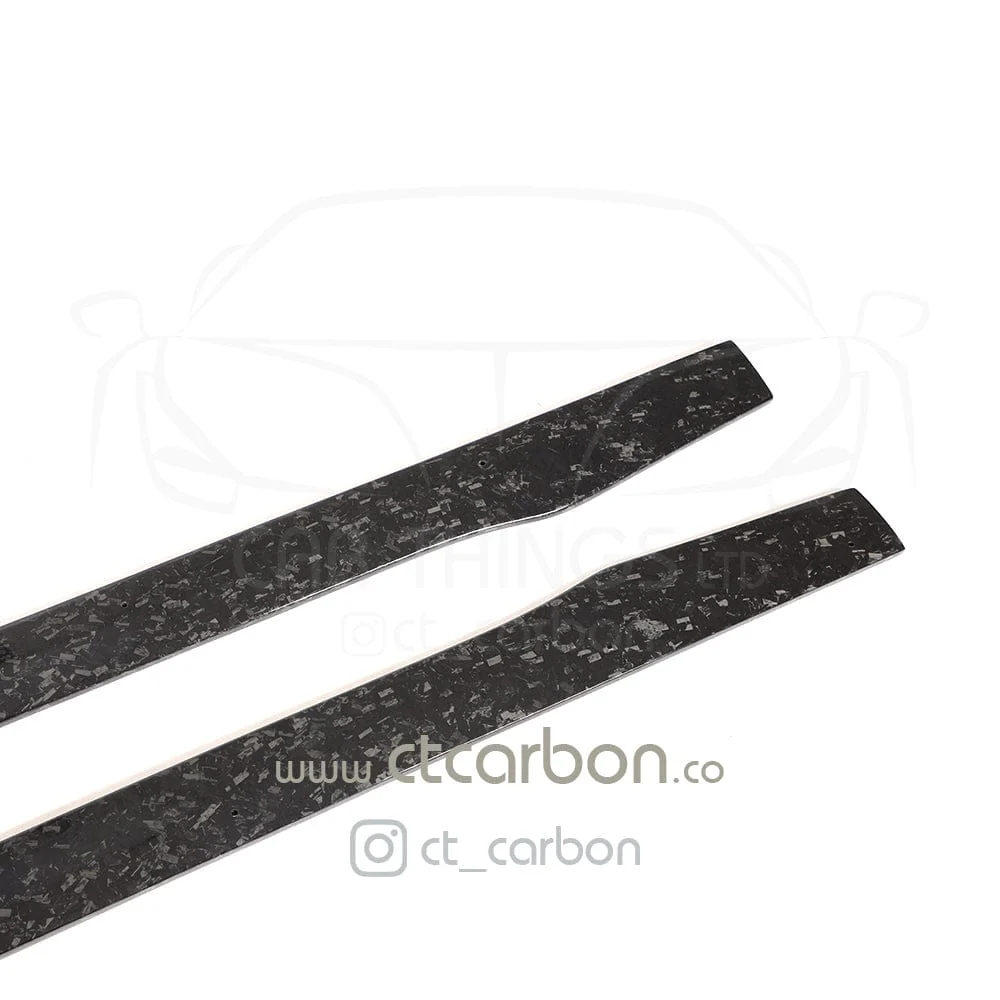 MERCEDES C63/C63S W205 COUPE & SALOON FORGED CARBON FIBRE SIDE SKIRTS - V2 - Image 6