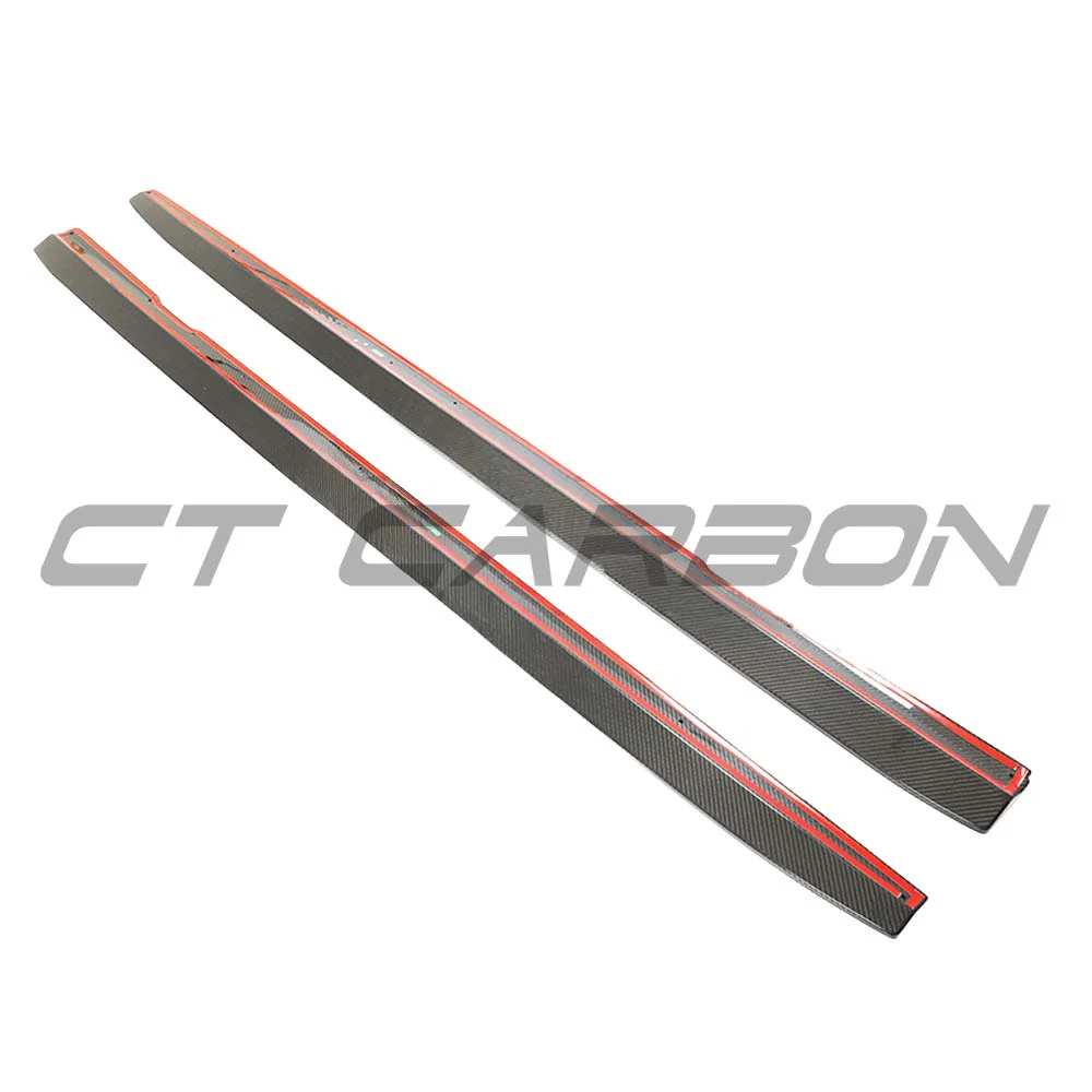 MERCEDES E63 W213 2018-2020 PRE-FACELIFT CARBON FIBRE SIDE SKIRTS - CT DESIGN - Image 9