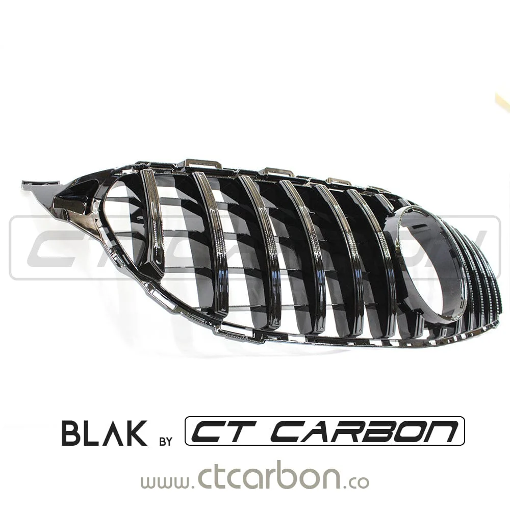 MERCEDES W205 C CLASS 2019+ AMG BLACK GRILLE (WITHOUT CAMERA) - Image 9