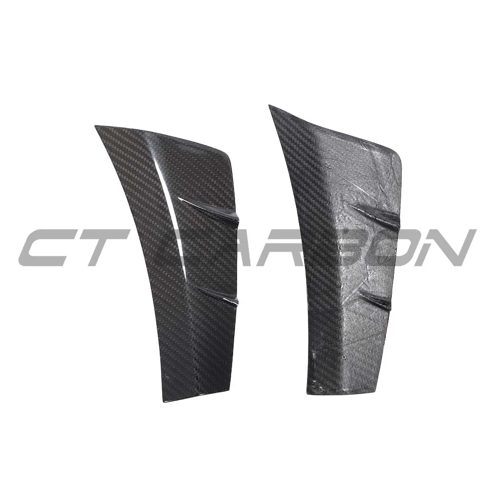 MERCEDES C-CLASS & C43 2019-2021 CARBON FIBRE FRONT BUMPER VENT TRIMS - Image 7