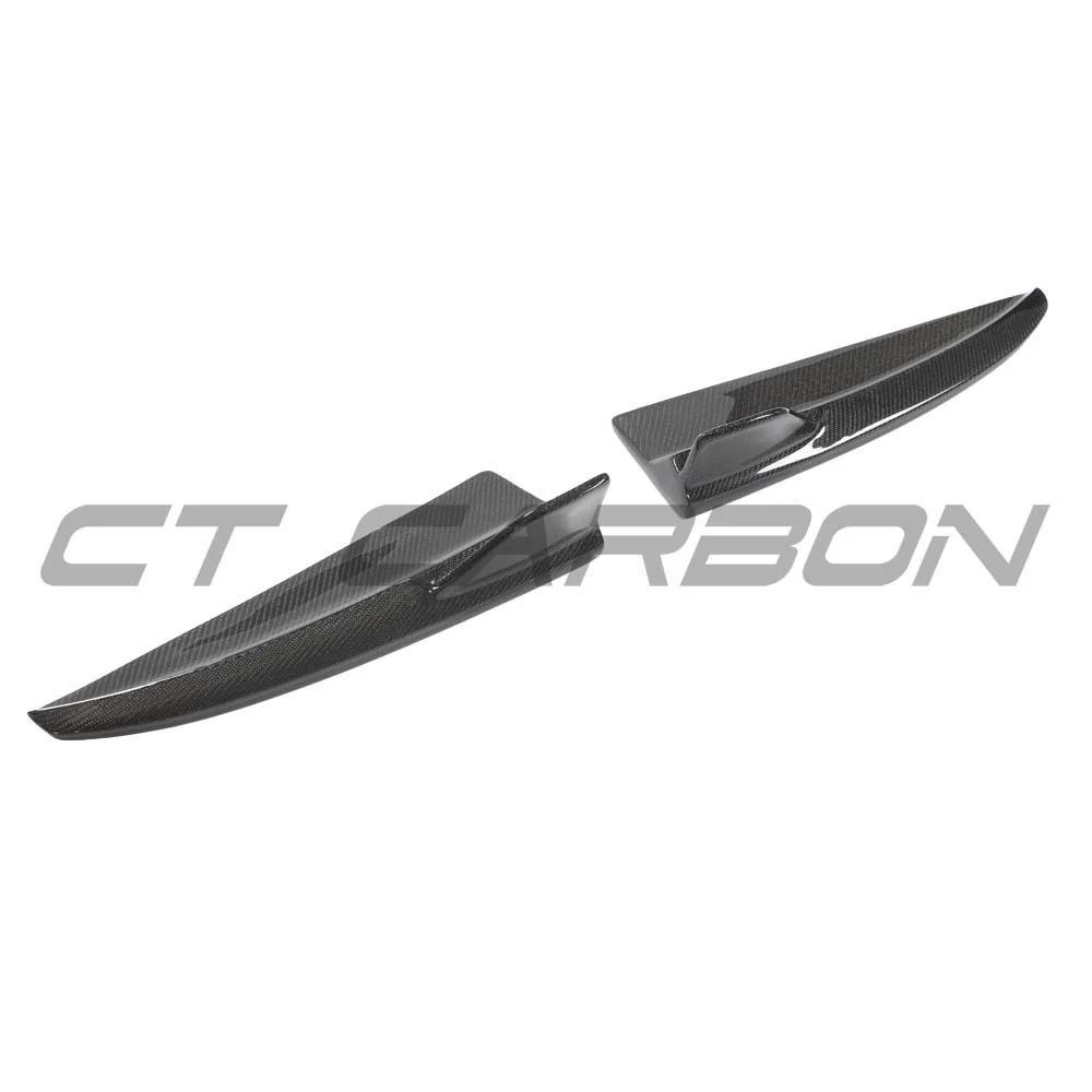 MERCEDES W205 C-CLASS & C63 2015-2018 CARBON FIBRE SPLITTER CORNERS - Image 8