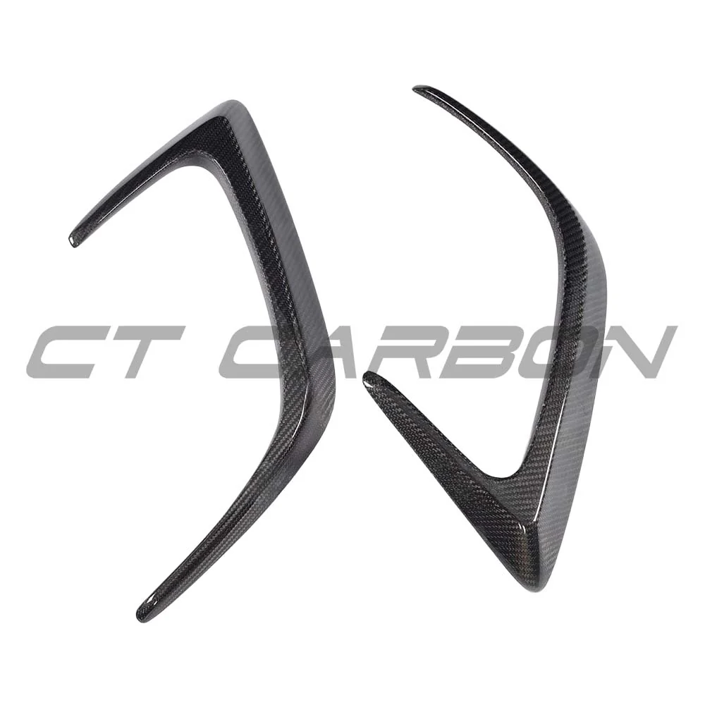 MERCEDES W205 C63 & C63S COUPE 2DR REAR BUMPER CARBON FIBRE CANARDS - Image 10