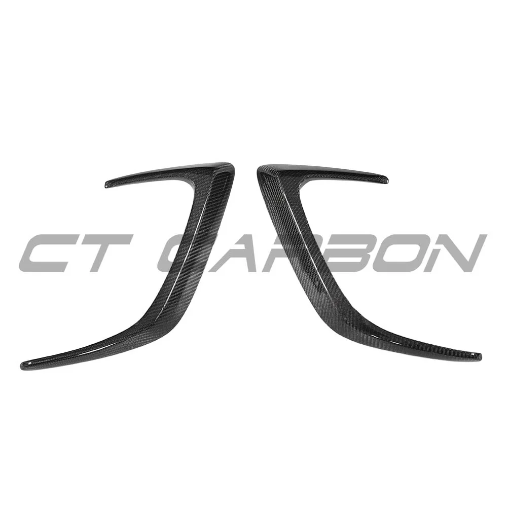 MERCEDES W205 C63 & C63S COUPE 2DR REAR BUMPER CARBON FIBRE CANARDS - Image 11