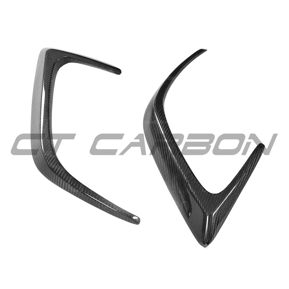 MERCEDES W205 C63 & C63S COUPE 2DR REAR BUMPER CARBON FIBRE CANARDS - Image 12