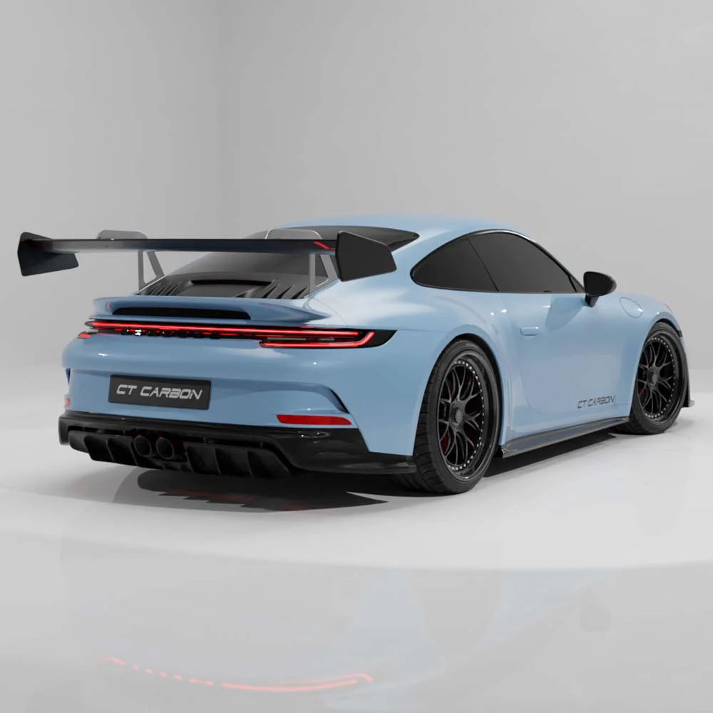 PORSCHE 911 992.1 GT3 2022-2024 CARBON FIBRE WING WITH RISERS - CT DESIGN - Image 5