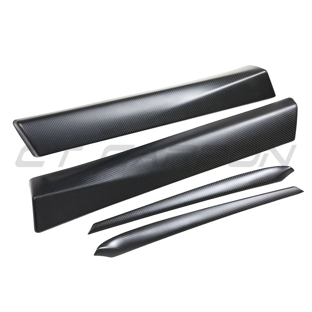 TESLA MODEL 3 2017-2023 MATTE CARBON FIBRE INTERIOR DOOR PANEL TRIM ADD ON - Image 5