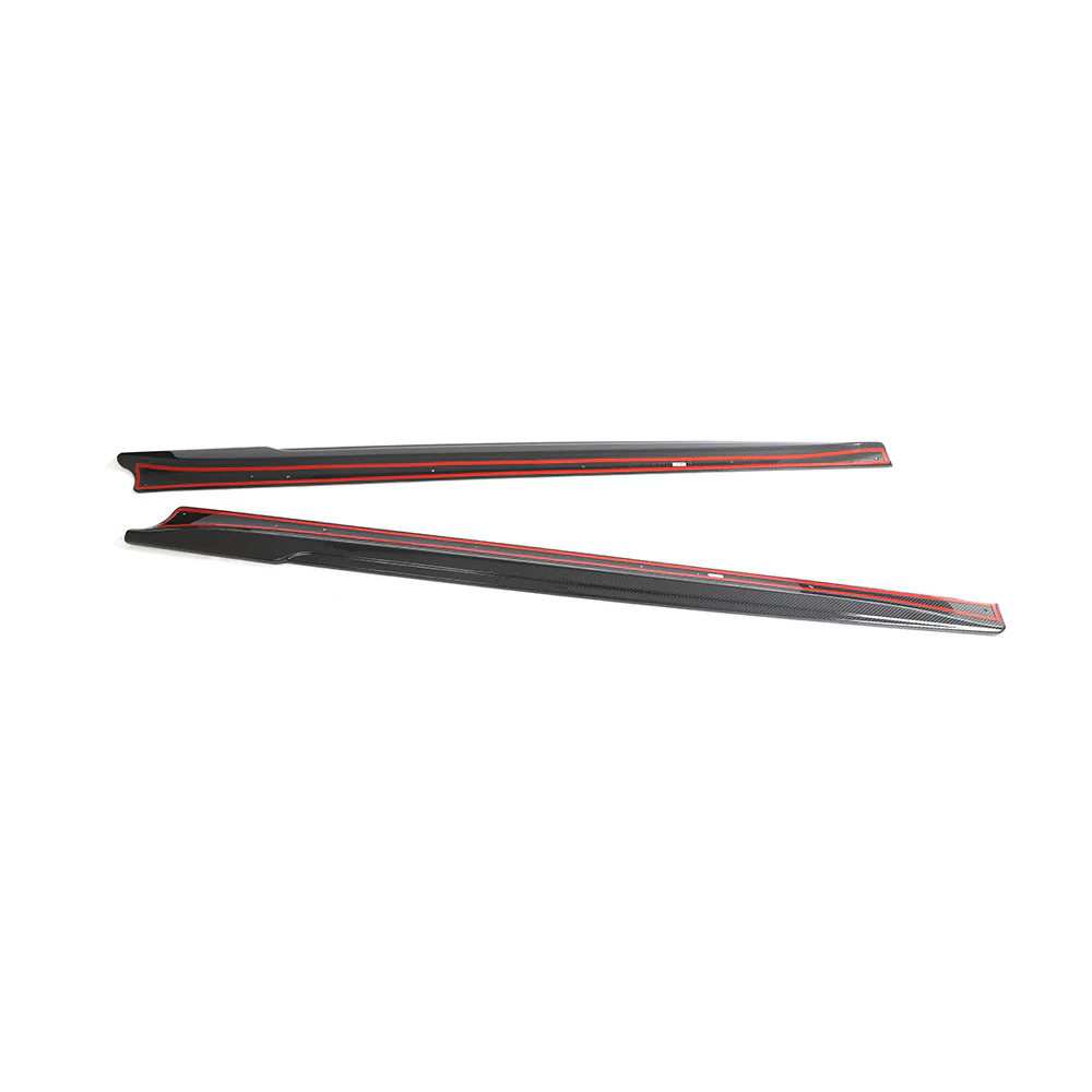 TESLA MODEL 3 2023+ CARBON FIBRE SIDE SKIRTS - V2
