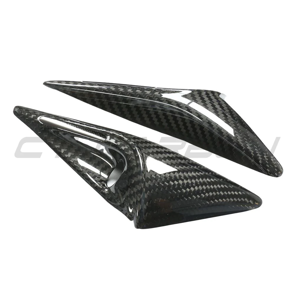 TESLA MODEL S 2021+ FACELIFT CARBON FIBRE SIDE CAMERA COVER ADD ON - Image 2