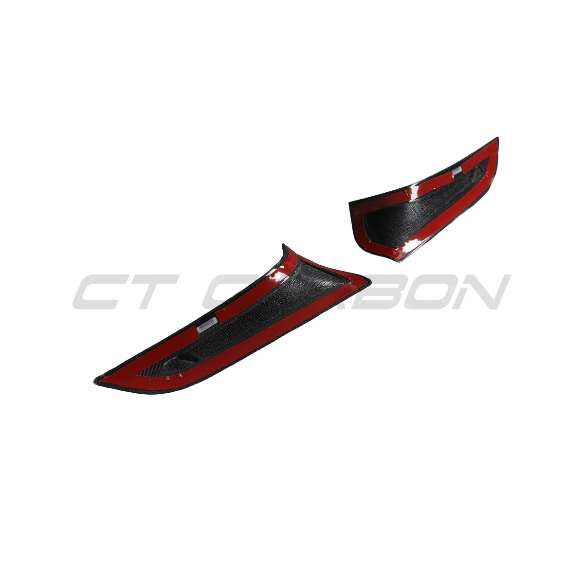 TOYOTA SUPRA 2019+ A90 CARBON FIBRE FRONT BUMPER VENT TRIM - V2 - Image 2