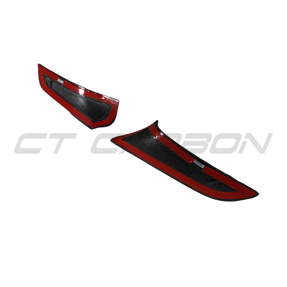TOYOTA SUPRA 2019+ A90 CARBON FIBRE FRONT BUMPER VENT TRIM - V2 - Image 6