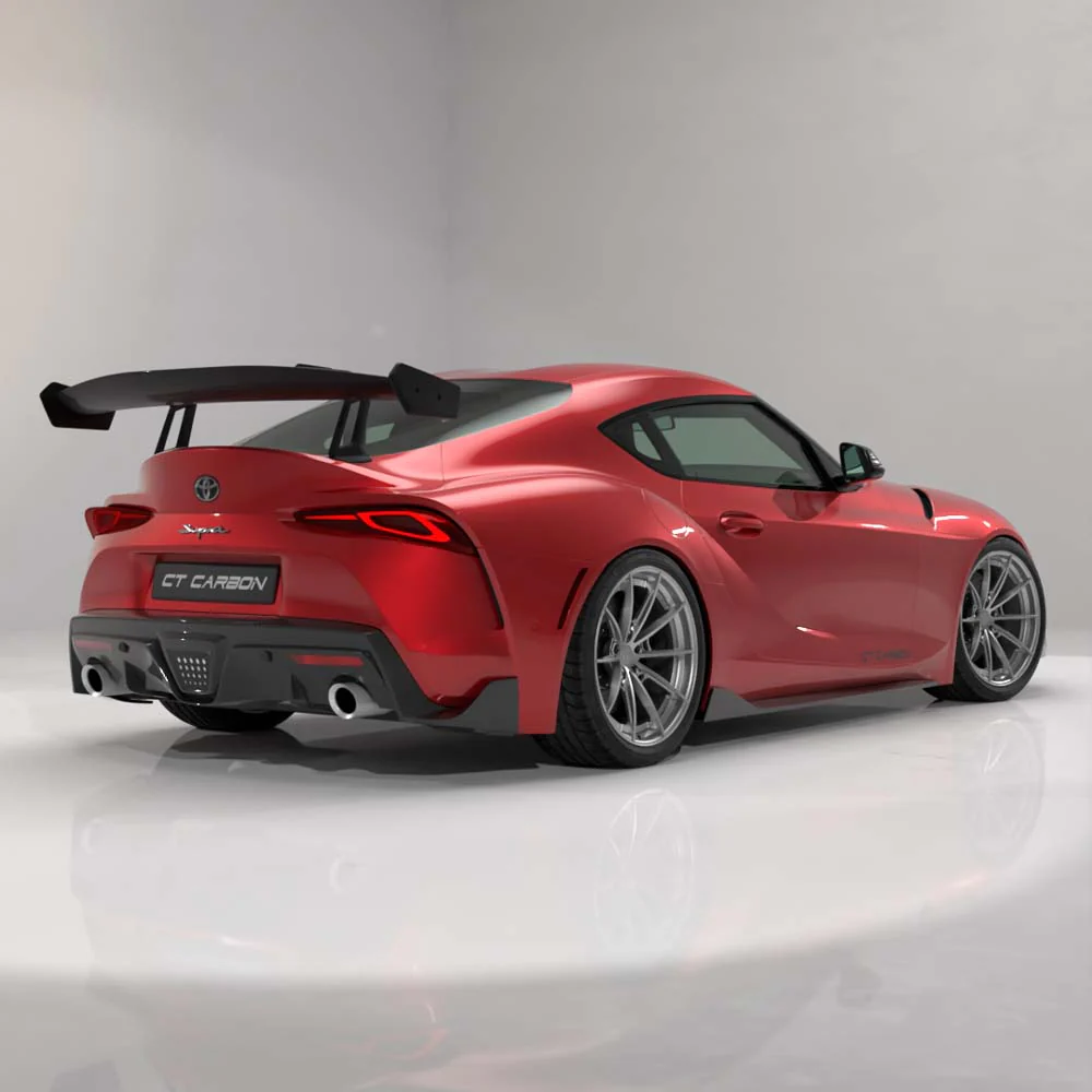 TOYOTA SUPRA A90 2019+ CARBON FIBRE SWAN NECK WING - CT DESIGN - Image 10