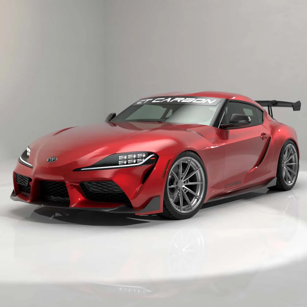TOYOTA SUPRA A90 2019+ CARBON FIBRE SWAN NECK WING - CT DESIGN - Image 6
