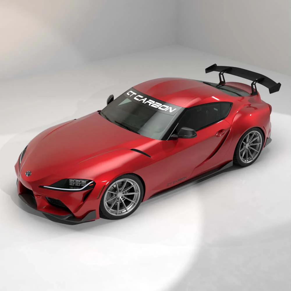 TOYOTA SUPRA A90 2019+ CARBON FIBRE SWAN NECK WING - CT DESIGN - Image 7