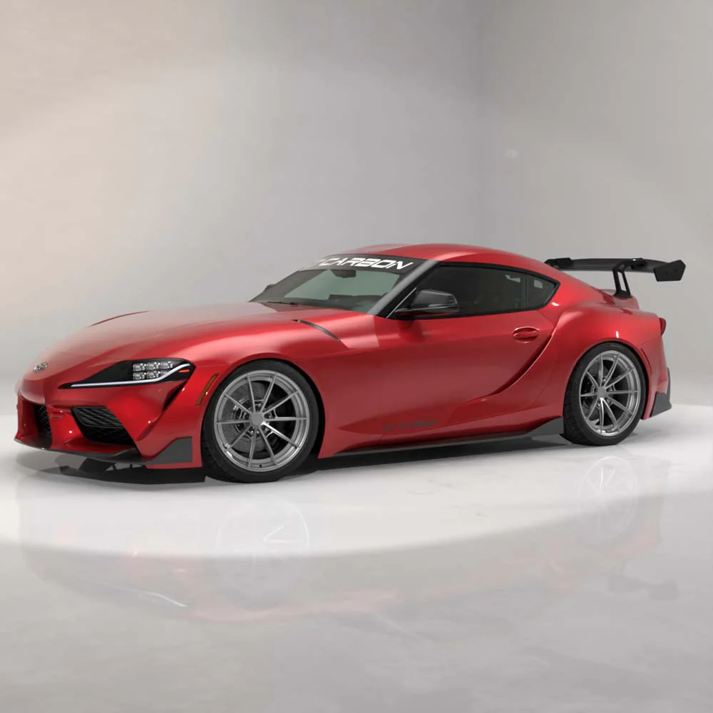 TOYOTA SUPRA A90 2019+ CARBON FIBRE SWAN NECK WING - CT DESIGN - Image 8