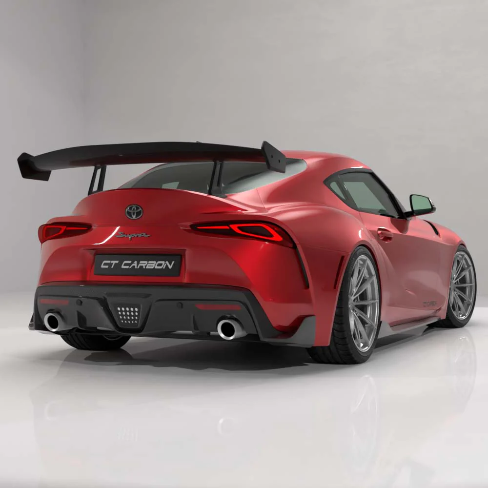 TOYOTA SUPRA A90 2019+ CARBON FIBRE SWAN NECK WING - CT DESIGN - Image 9