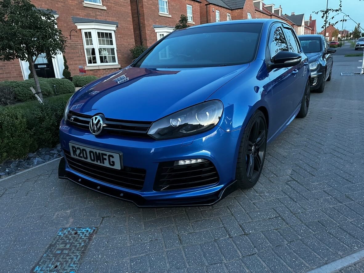 VOLKSWAGEN GOLF R20 MK6 2009-2013 GLOSS BLACK SPLITTER - Image 3