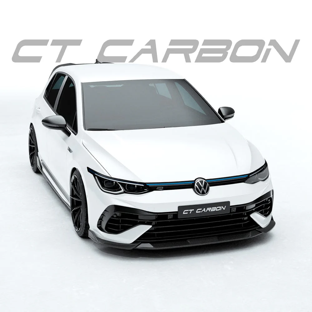 VW GOLF MK8 R CARBON FIBRE SPLITTER - CT DESIGN - Image 4